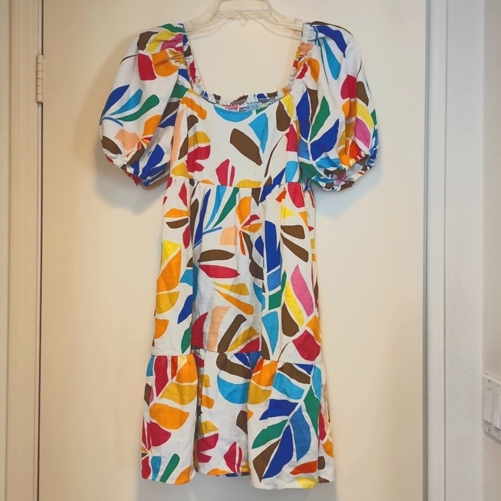 Target Tabitha Brown Boho Dress Vibrant Abstract Floral XS